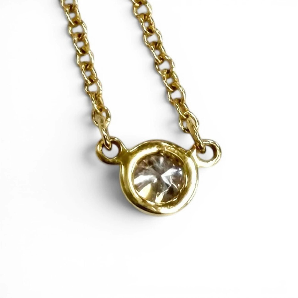 TIFFANY Gold Diamond Necklace - Picture 2 of 7